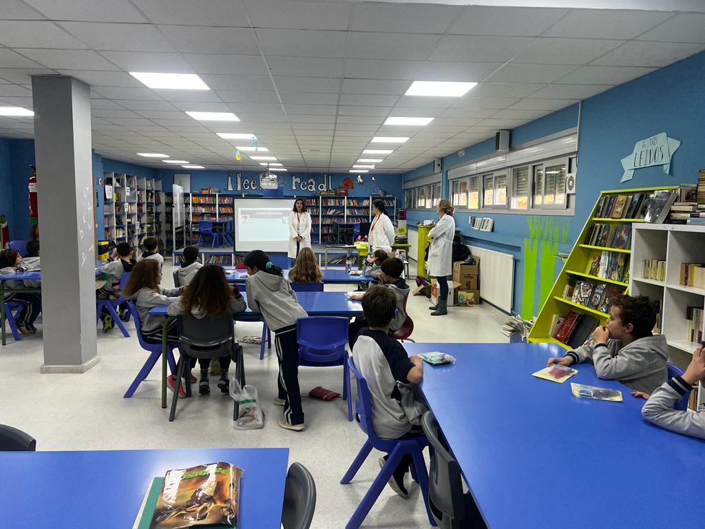El taller en uno de los centros escolares