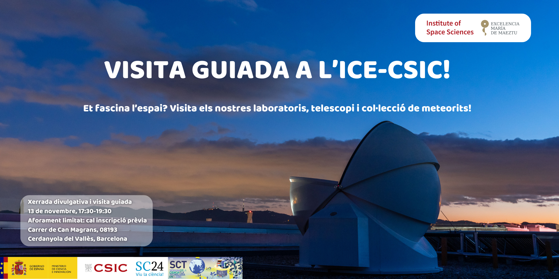 Cartell visita guiada ICE-CSIC