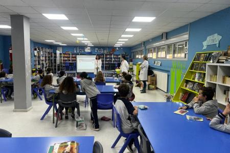 El taller en uno de los centros escolares